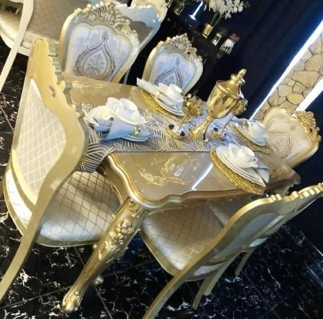 ROYAL DINING SET D828 6 CHIAR 